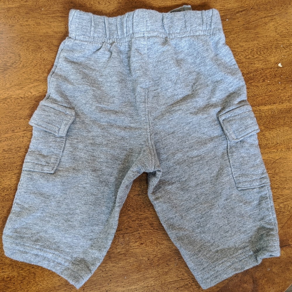 Gray sweatpants